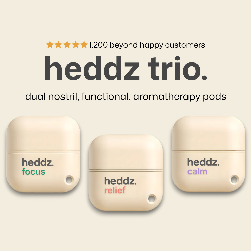heddz. 3 pack bundle (relief, calm, focus)