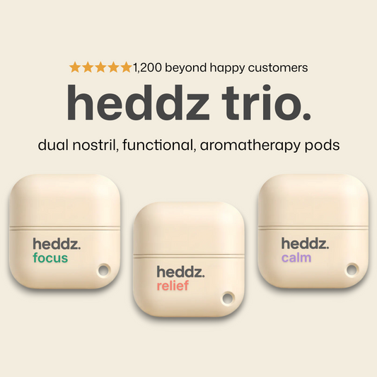 heddz. 3 pack bundle (relief, calm, focus)