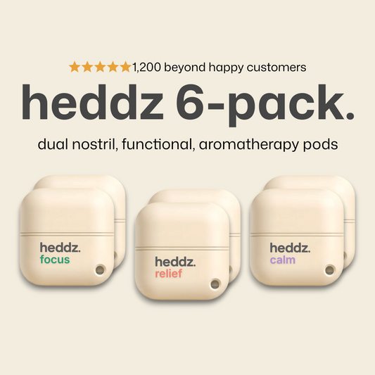 heddz. 6 pack bundle (relief, calm, focus)