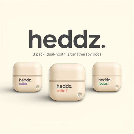 heddz. 3 pack bundle (relief, calm, focus)